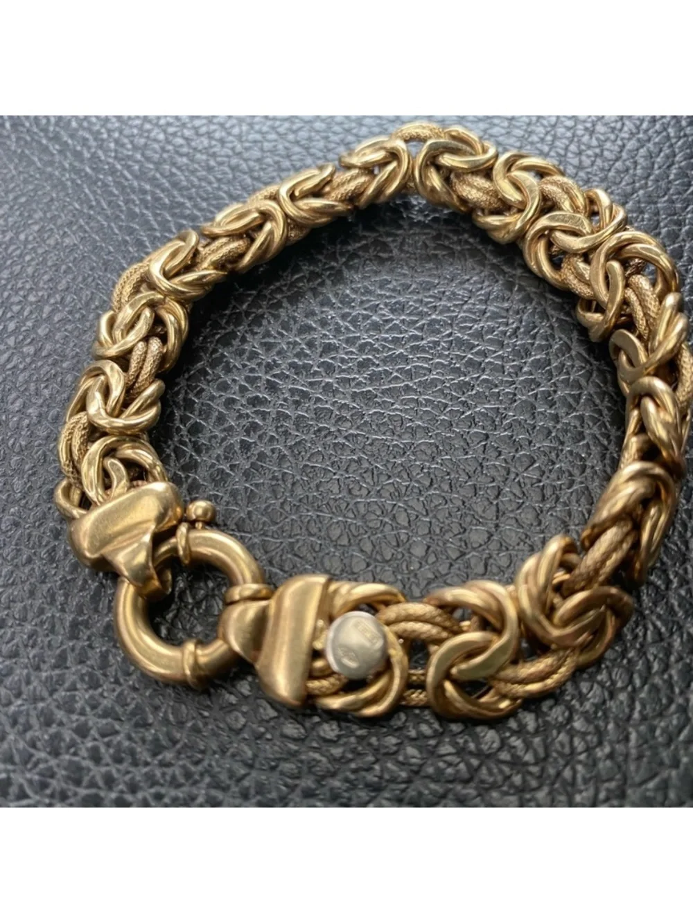 18k gold Byzantine bracelet
